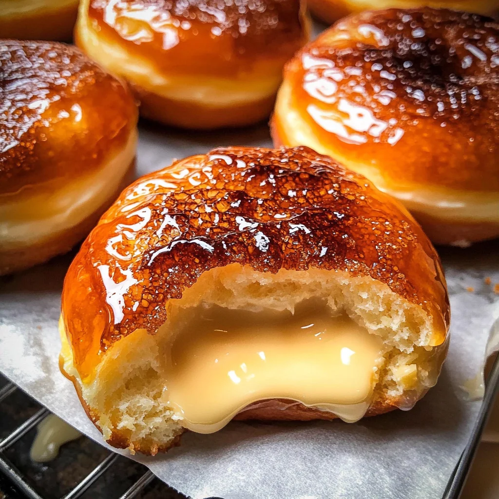 Baked Cr me Br l e Donuts Recipe