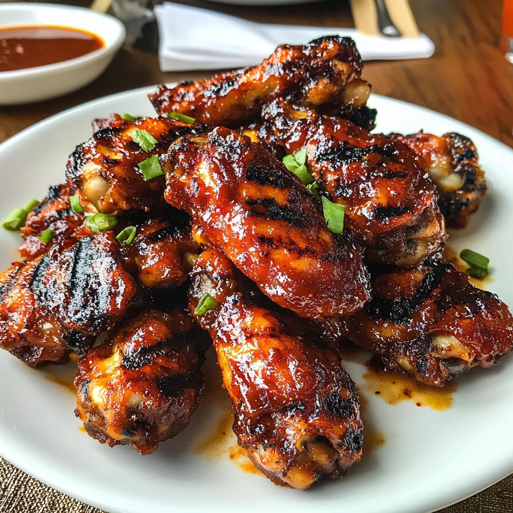 Bourbon Spice Grilled Chicken Wings