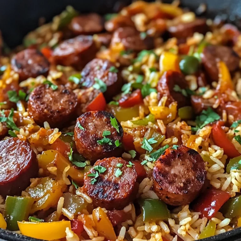 Cajun Sausage and Rice Skillet