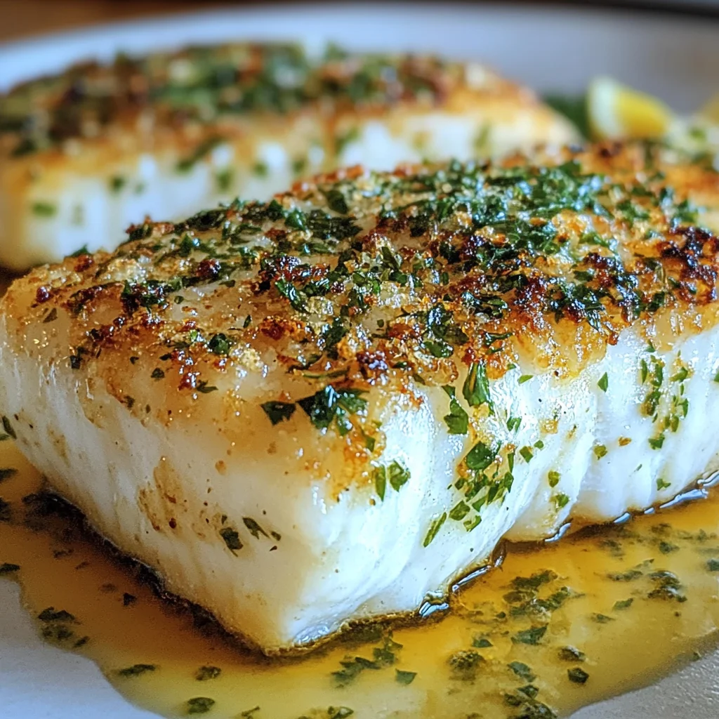 Herb Crusted Halibut