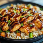 Honey BBQ Chicken Rice
