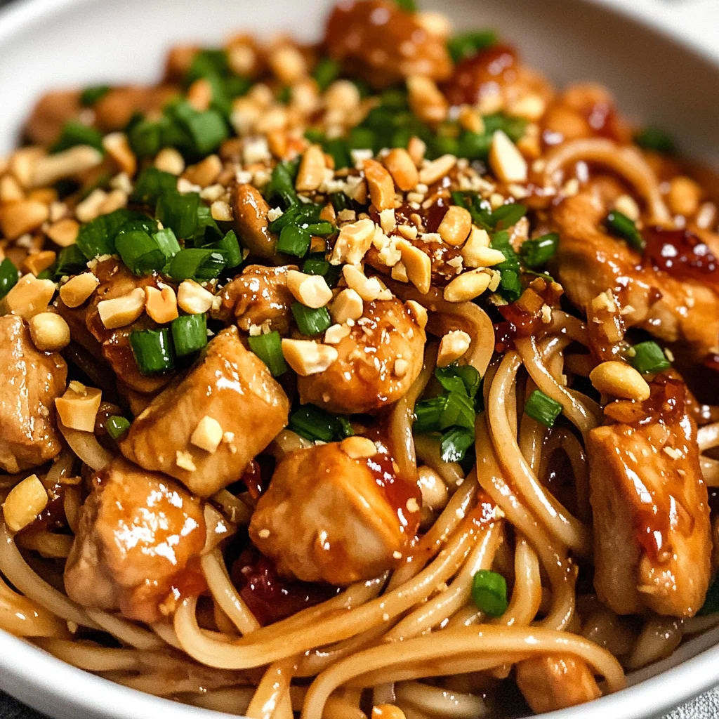 Kung Pao Chicken Noodles