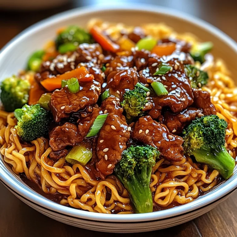 Sticky Beef Noodles
