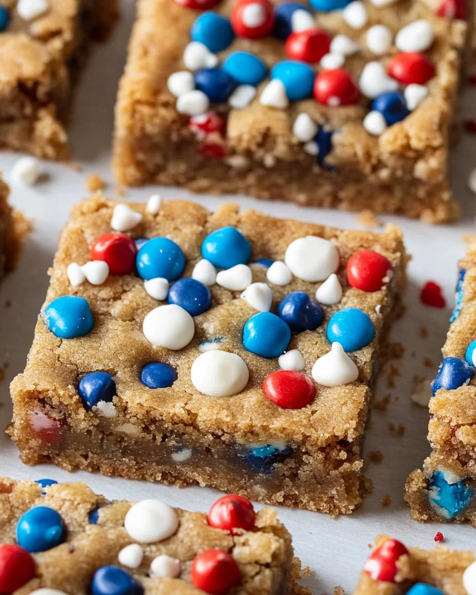 4th of July Monster Cookie Bars