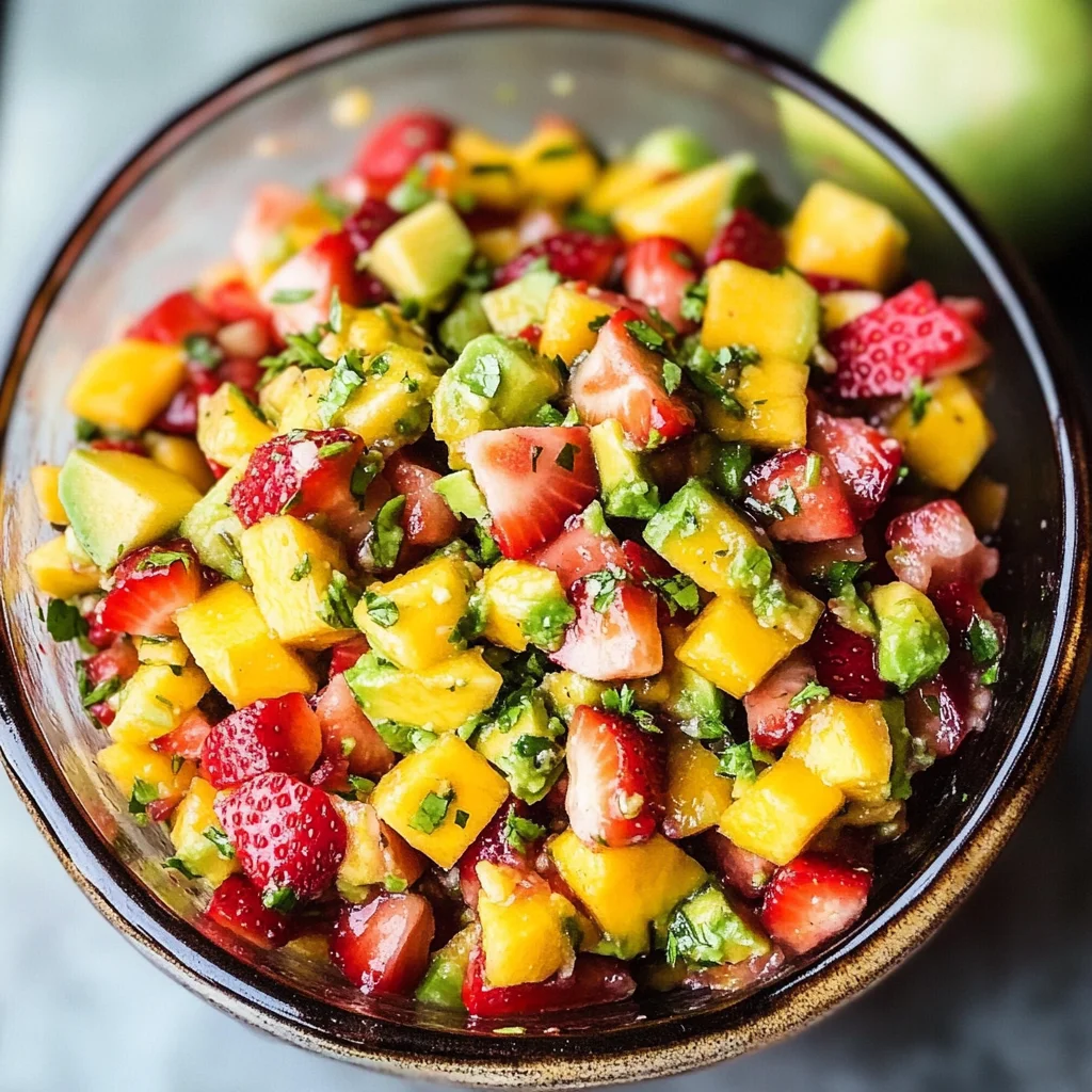 Avocado Strawberry Mango Salsa