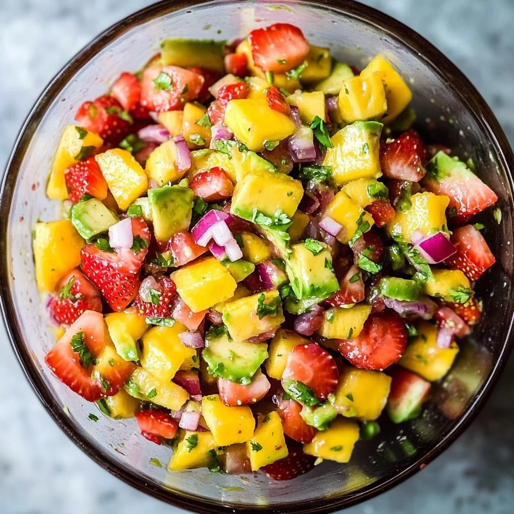 Avocado Strawberry Mango Salsa