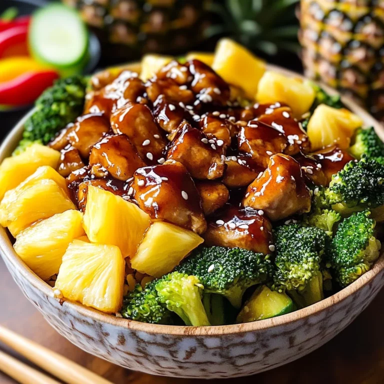 Chicken Teriyaki Pineapple Bowls Recipe
