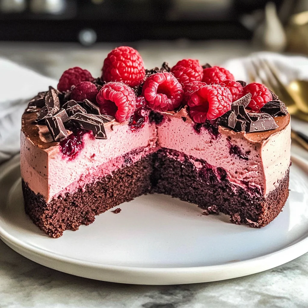 Chocolate Raspberry Mousse Cake Recipe