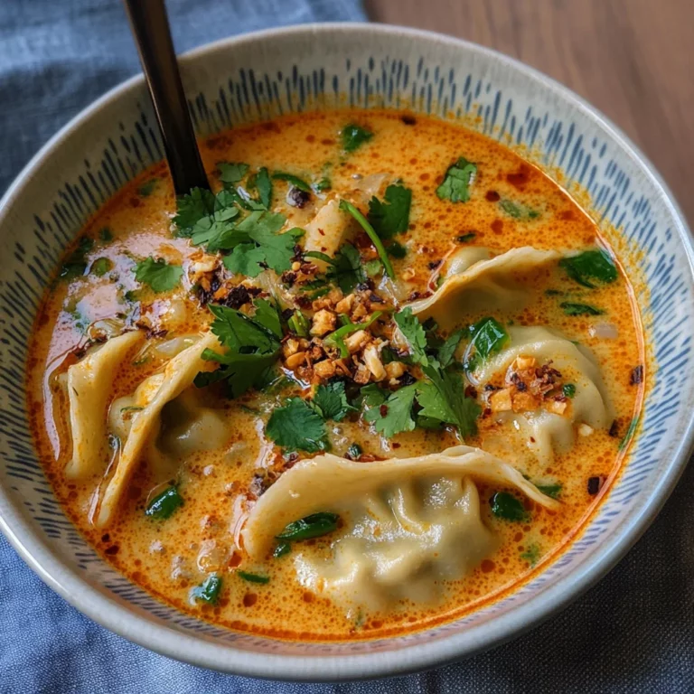 Coconut Curry Soup with Dumplings