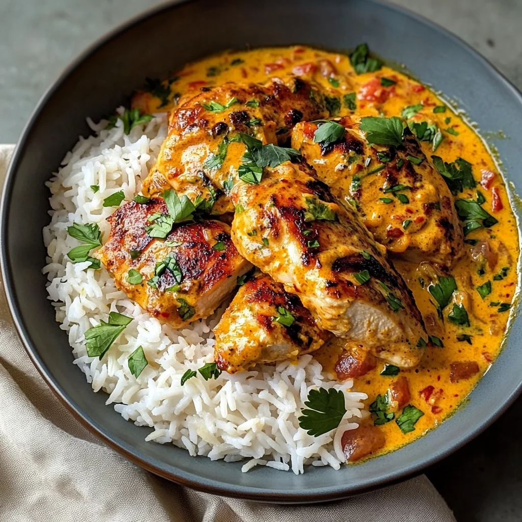 Creamy Peri-Peri Chicken with Rice: A Comforting Dish Full of Flavor