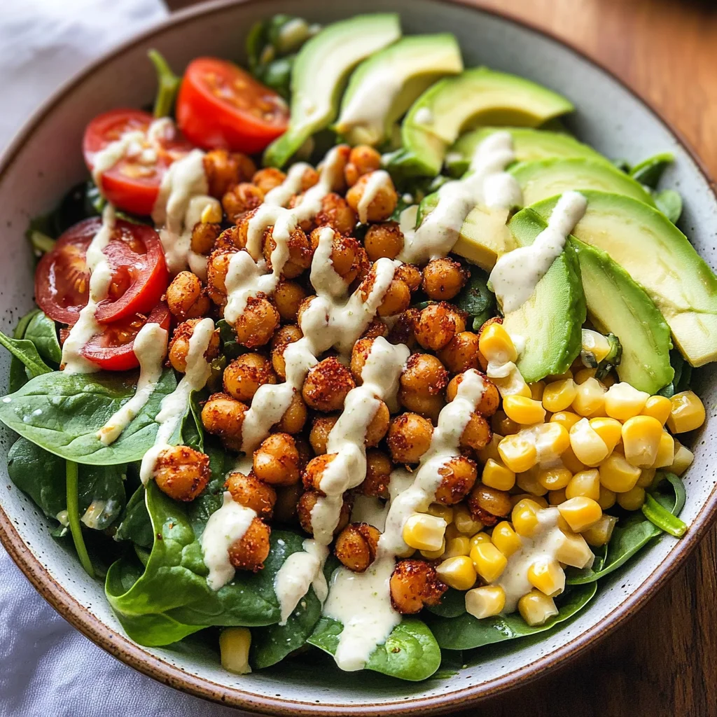Crispy Chili Lime Garbanzo Beans Salad