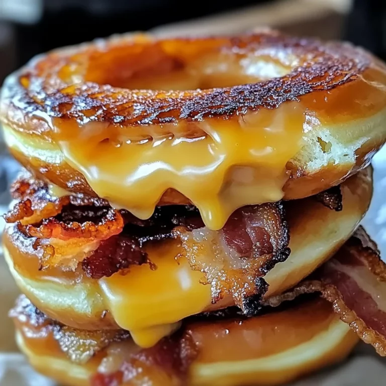 Donut Grilled Cheese with Bacon Maple
