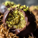 Dubai Chocolate Balls with Pistachio Kunefe Filling