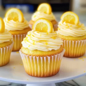 Lemon Stuffed Cupcakes