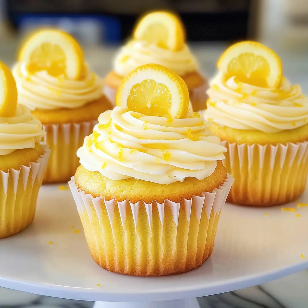 Lemon Stuffed Cupcakes