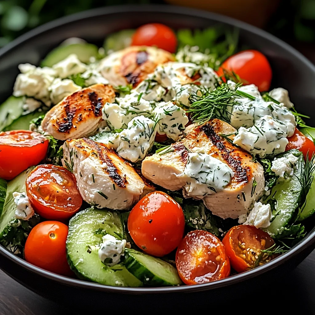Mediterranean Delight Tzatziki Chicken Salad