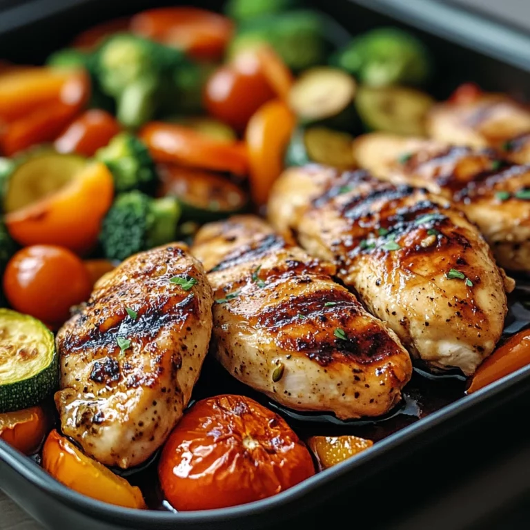 One Pan Balsamic Chicken and Veggies