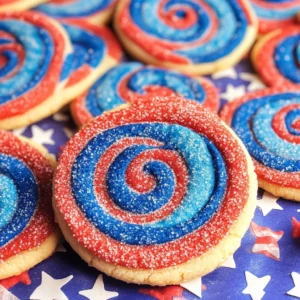 Patriotic Pinwheel Cookies