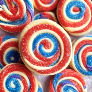 Patriotic Pinwheel Cookies