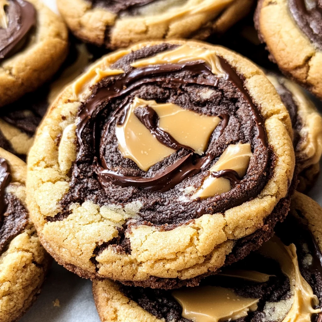 Peanut Butter Brownie Swirl Cookies