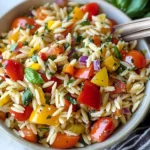 Rainbow Orzo Salad