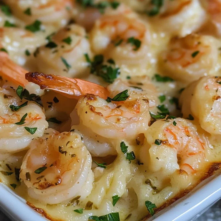 Shrimp Scampi Pasta Bake