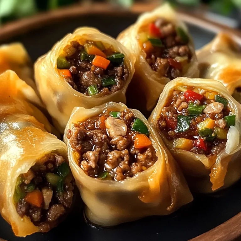 Spicy Beef Dumpling Rolls