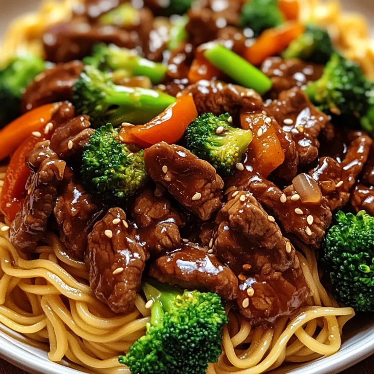 Sticky Beef Noodles