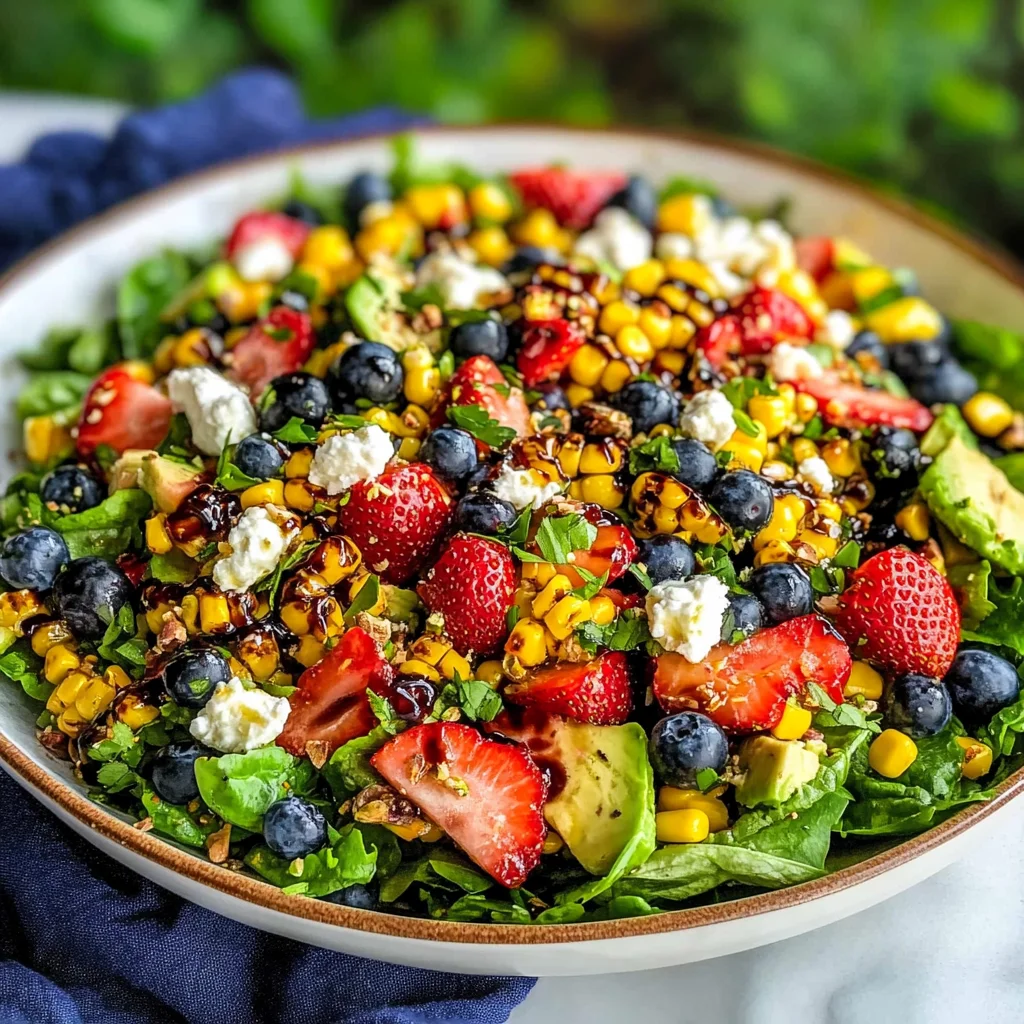 Strawberry Avocado Corn Salad