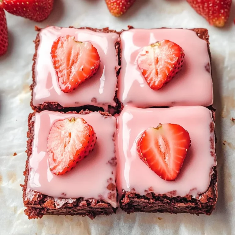 Strawberry Brownies Recipe
