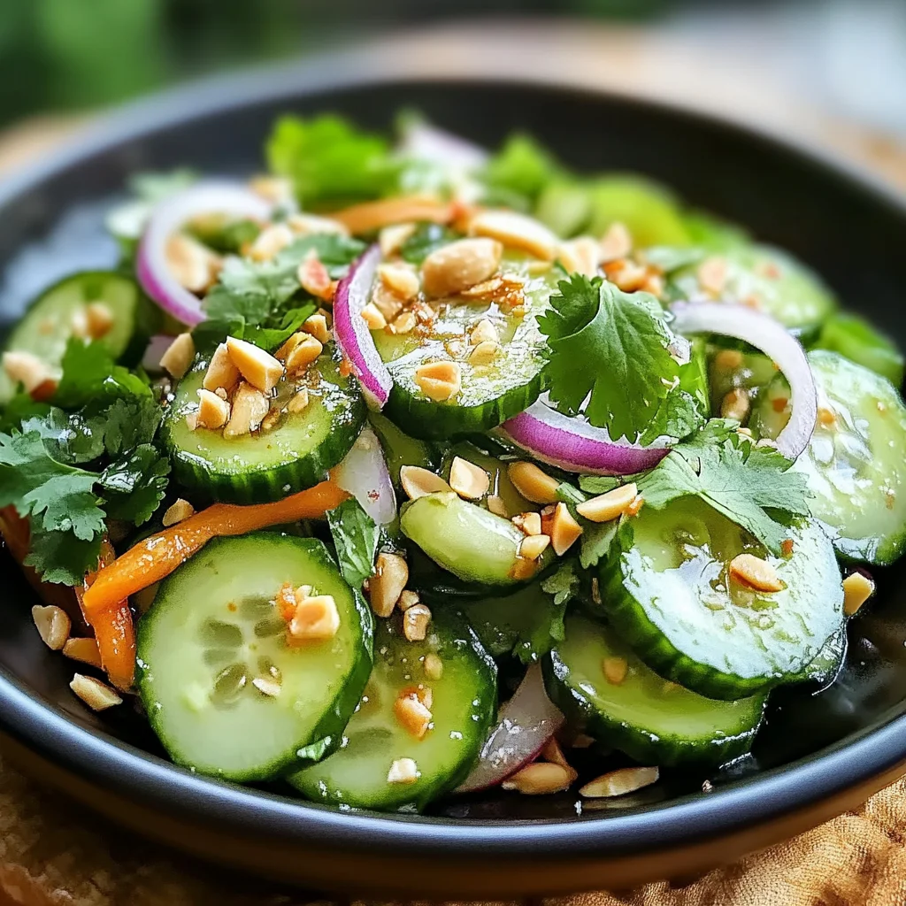 Thai Cucumber Salad – Easy, Refreshing & Flavorful Side Dish