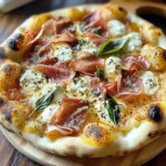 White Pizza with Prosciutto & Hot Honey