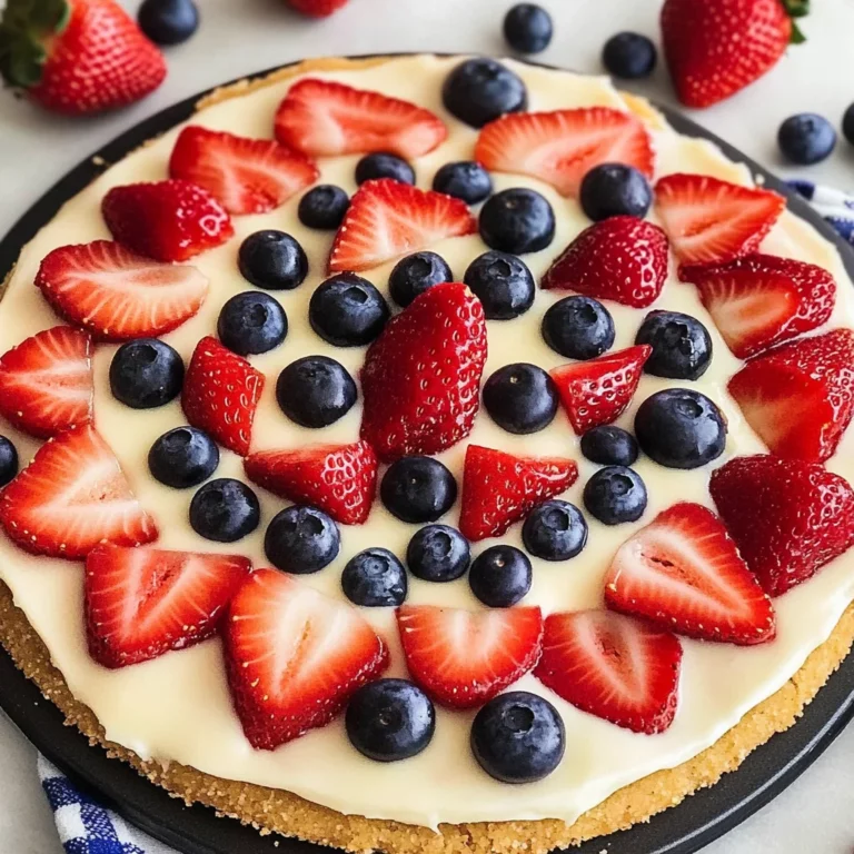 4th of July Fruit Pizza