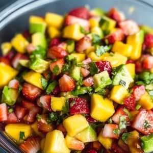 Avocado Strawberry Mango Salsa