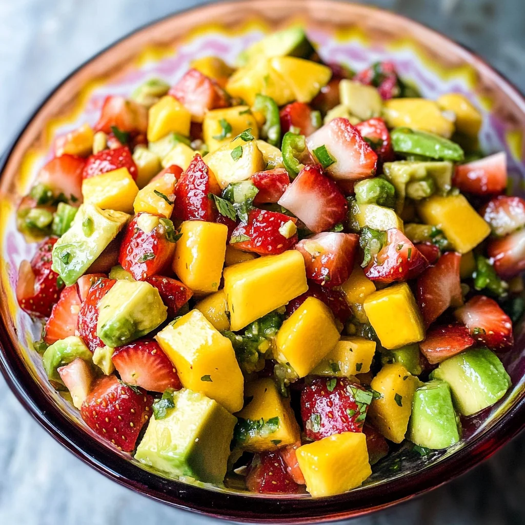 Avocado Strawberry Mango Salsa