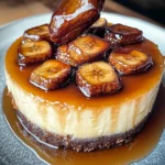 Caramelized Banana Cheesecake with Rum Glaze