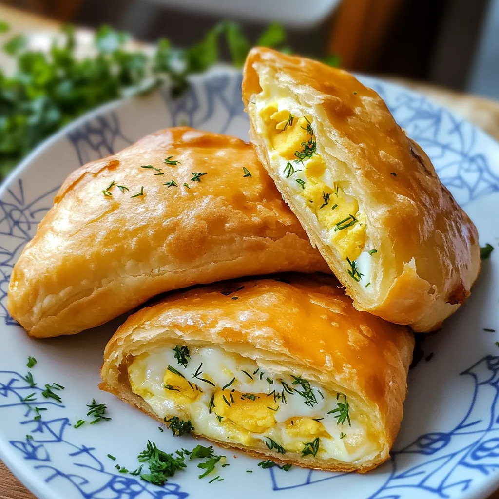 Cheesy Egg & Cheese Piroshki Recipe (video)