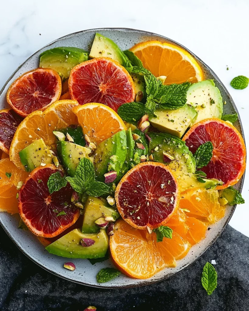Citrus Avocado Salad with Pistachios and Mint