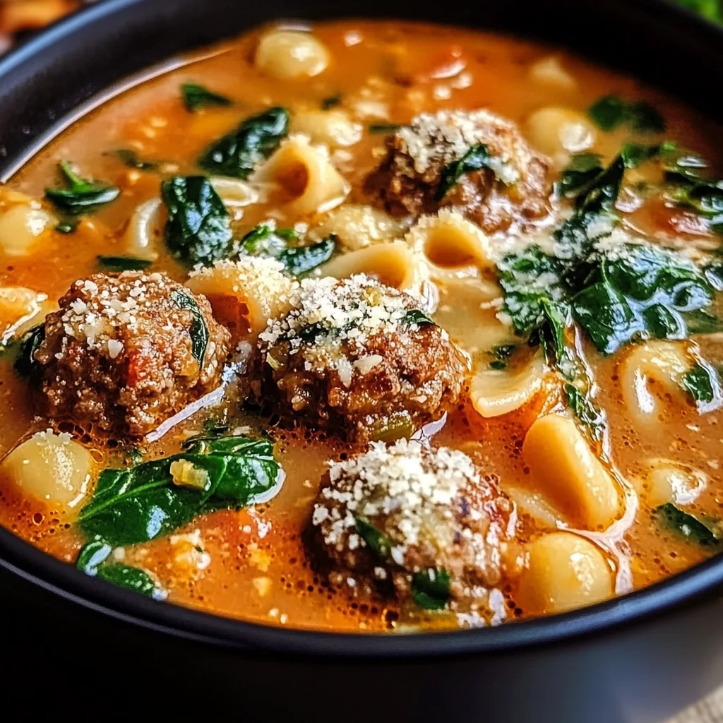 Creamy Italian Meatball Soup