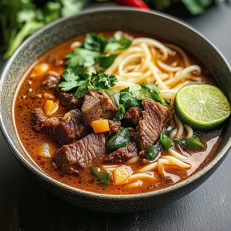 Delicious Satay Beef Noodle Soup Recipe