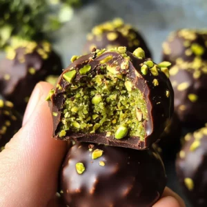 Dubai Chocolate Balls with Pistachio Kunefe Filling