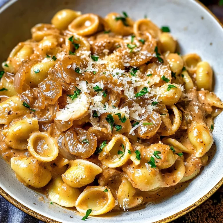 Easy French Onion Pasta
