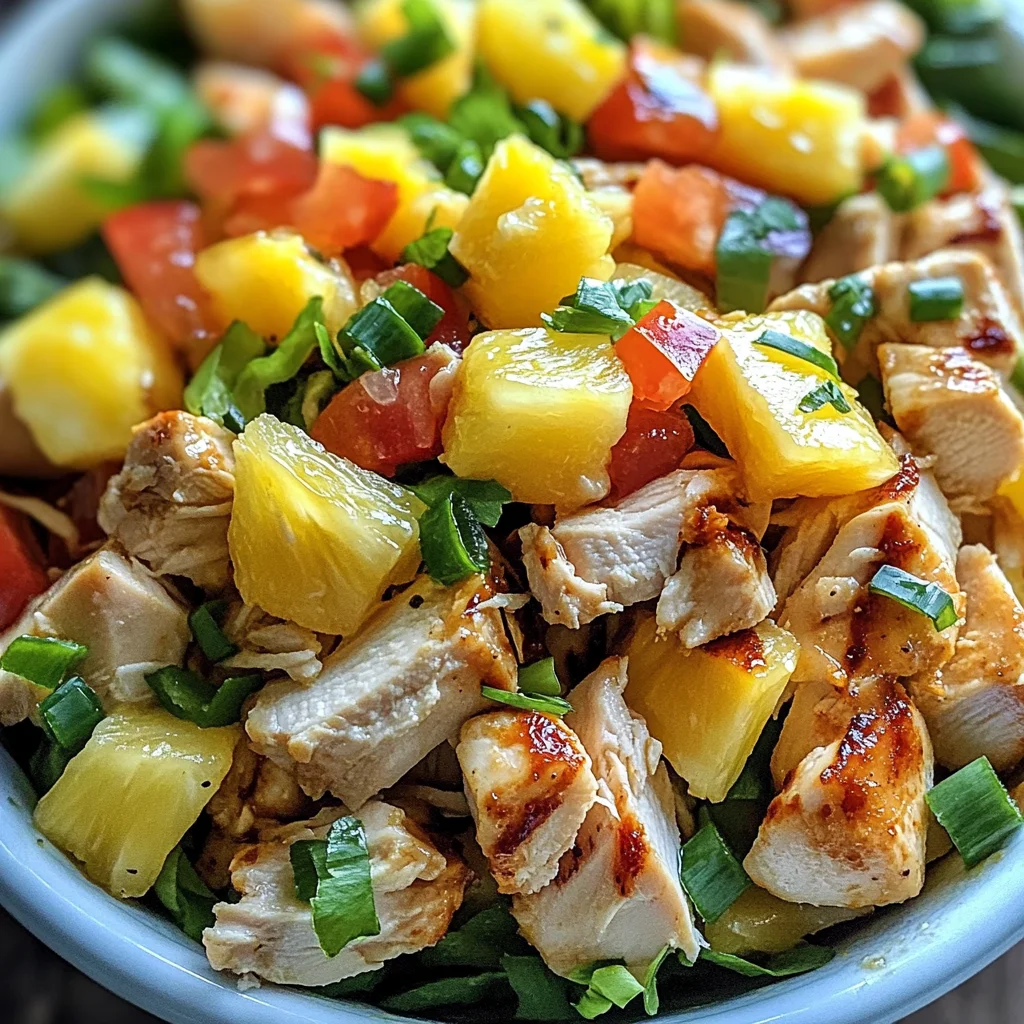 Hawaiian Chicken Salad is a tropical delight to enjoy!