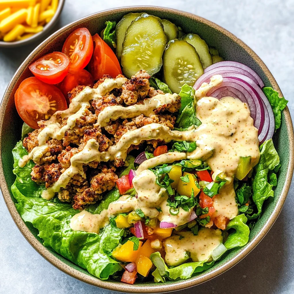 Healthy Burger Bowl - With Special Sauce