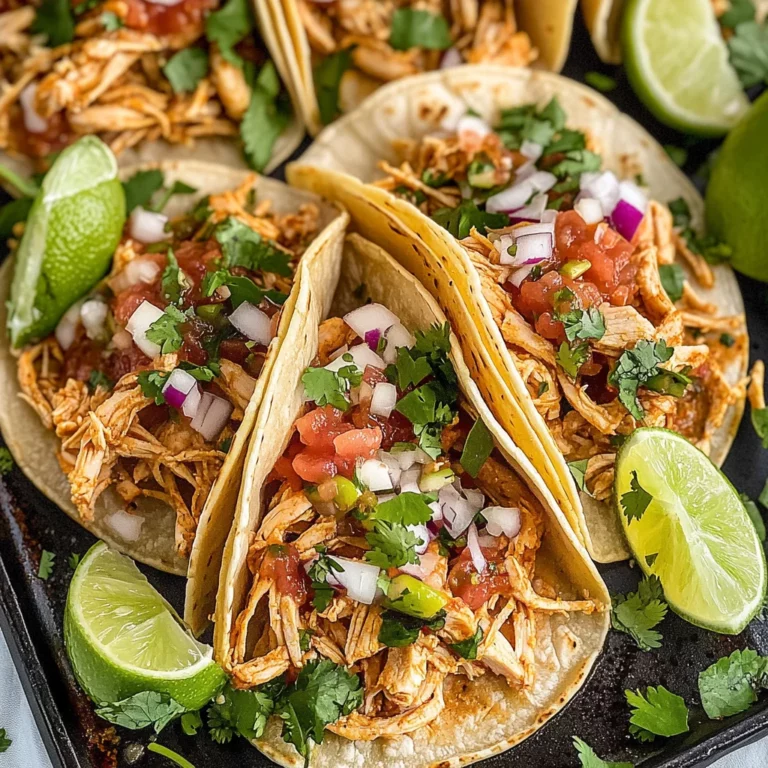 Healthy Crockpot Chicken Tacos