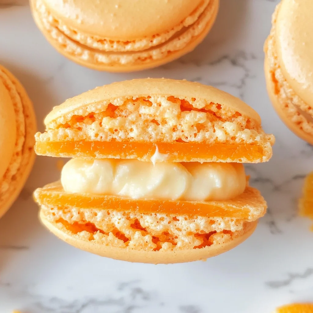 Orange Creamsicle Macarons