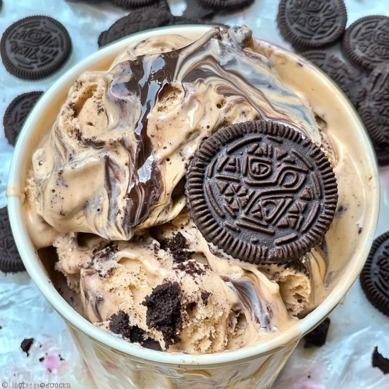 Oreo Fudge Cappuccino Ice Cream