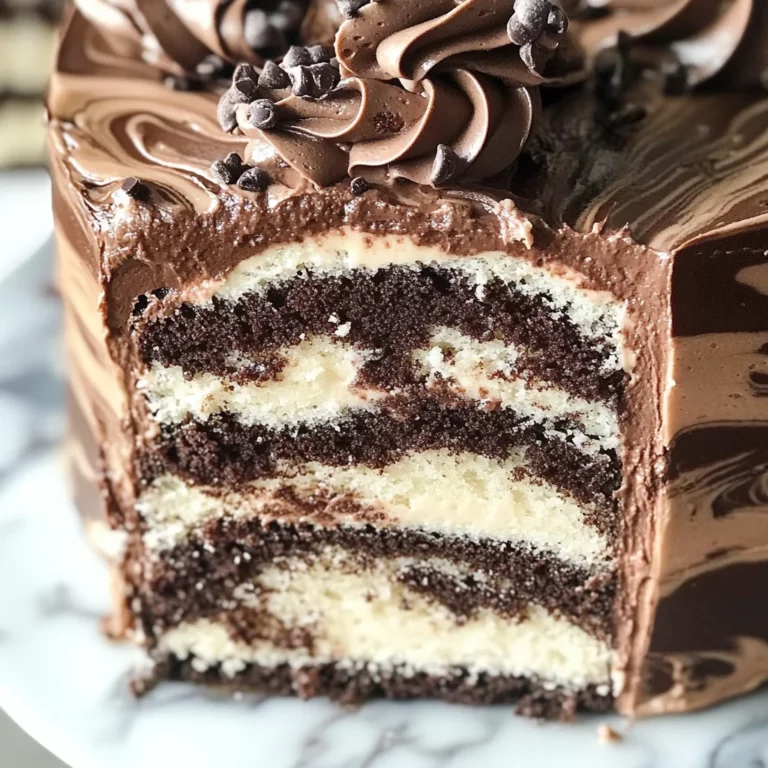 Perfect Marble Cake with Chocolate Buttercream: The Ultimate Swirled Dessert