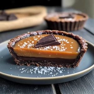 Salted Caramel Chocolate Tart