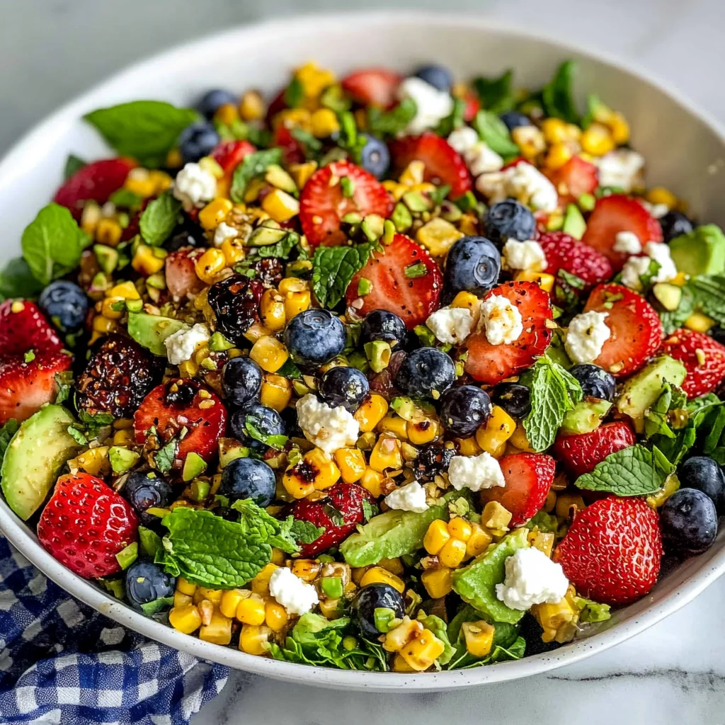 Strawberry Avocado Corn Salad